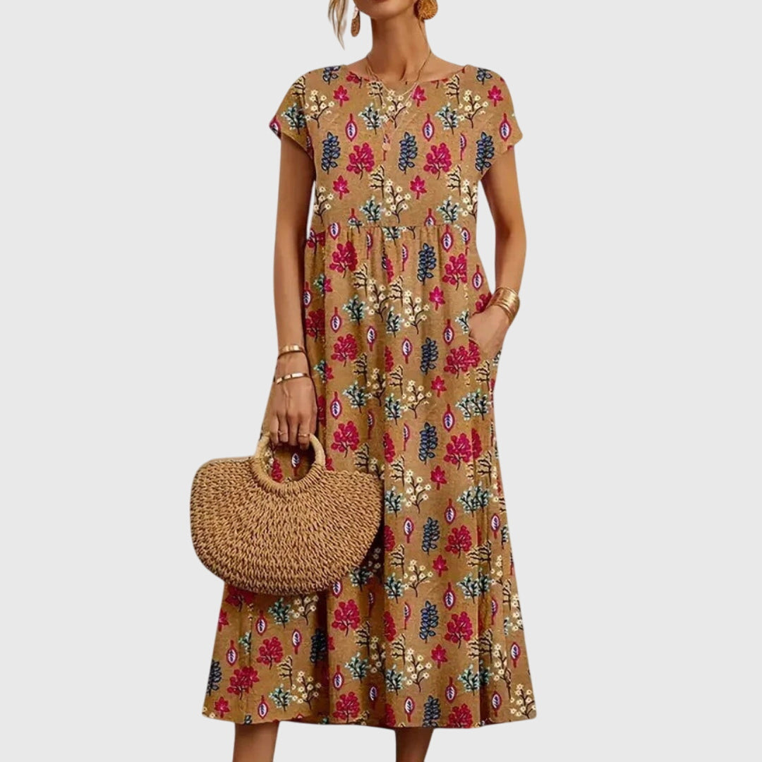 Olivia - Chic Floral Dress