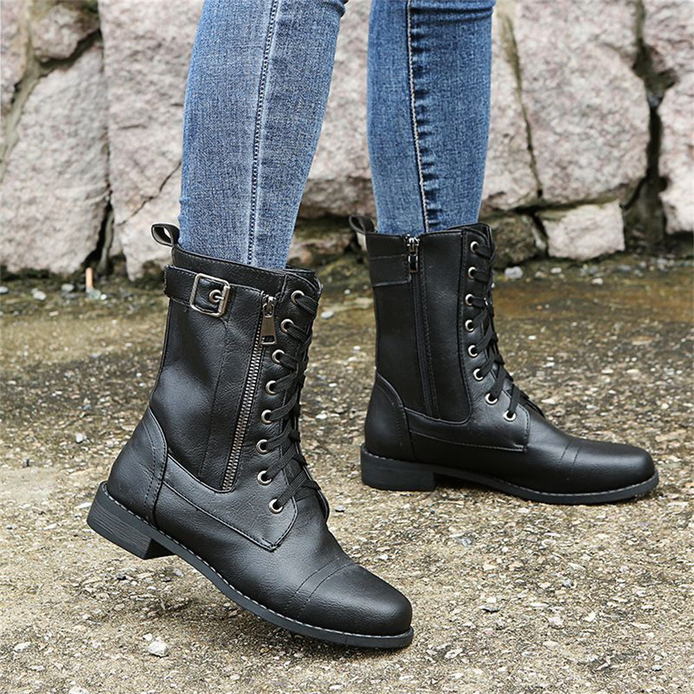 Evangeline - Toe Side Zipper Orthopedic Boots