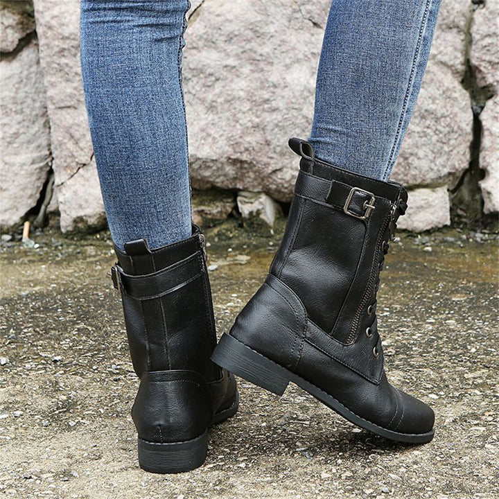 Evangeline - Toe Side Zipper Orthopedic Boots