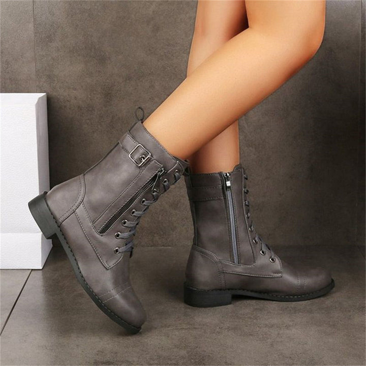 Rosanna - Toe Side Zipper Orthopedic Boots