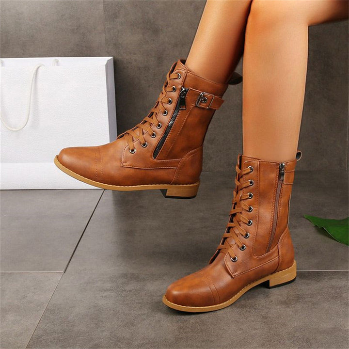 Evangeline - Toe Side Zipper Orthopedic Boots