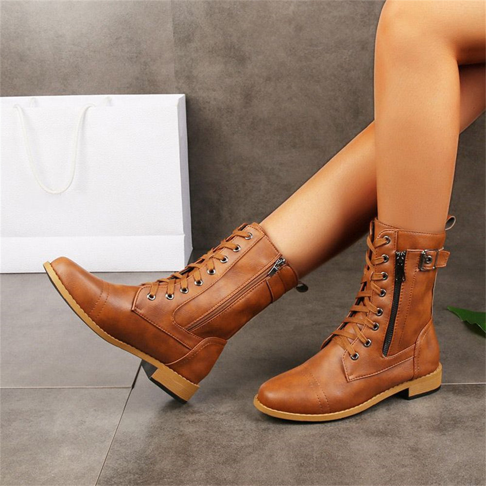 Evangeline - Toe Side Zipper Orthopedic Boots
