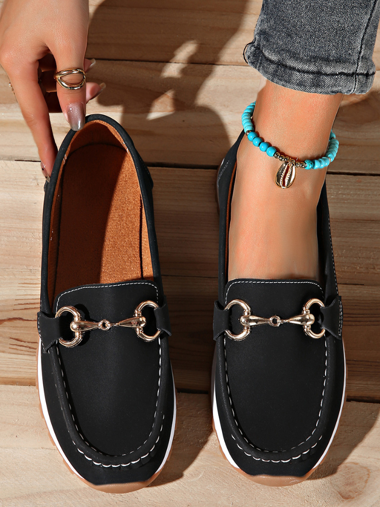 Brooke - Chain detail loafers