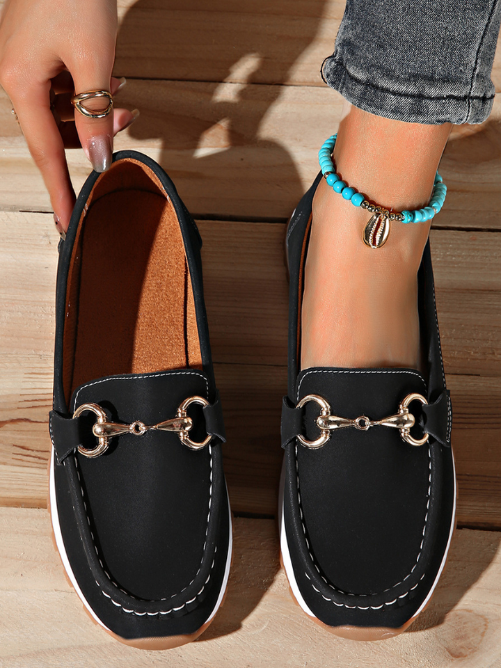 Brooke - Chain detail loafers