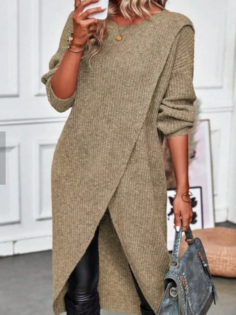 Amalia - Wrap knit dress