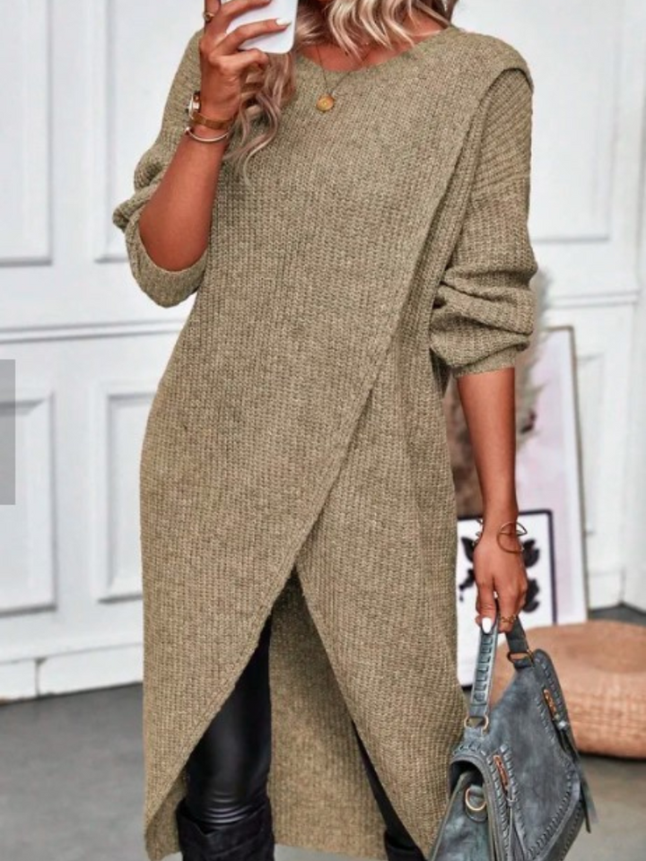 Amalia - Wrap knit dress