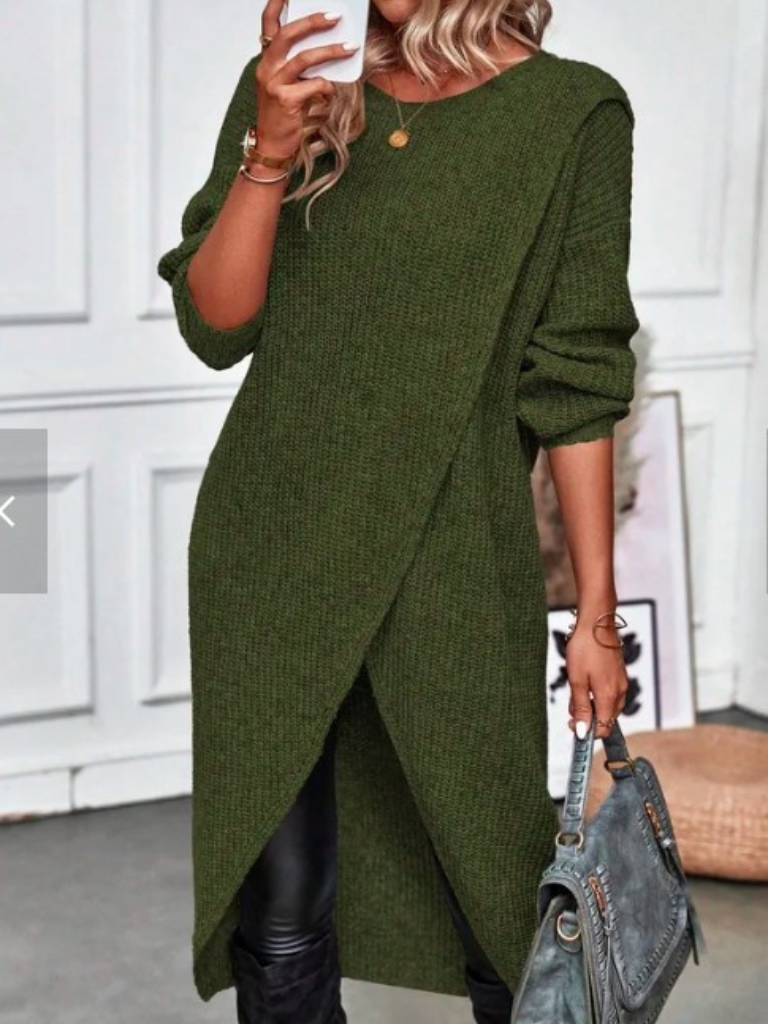 Mia - Wrap knit dress