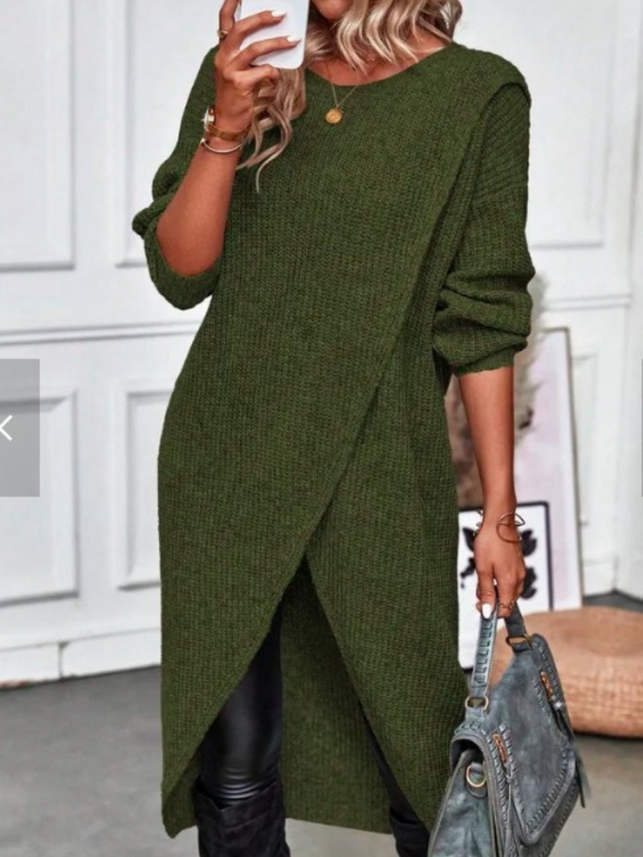 Mia - Wrap knit dress