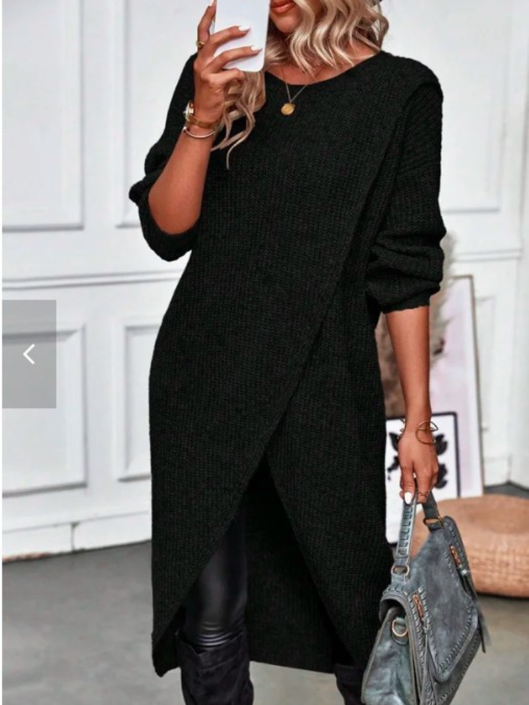 Mia - Wrap knit dress