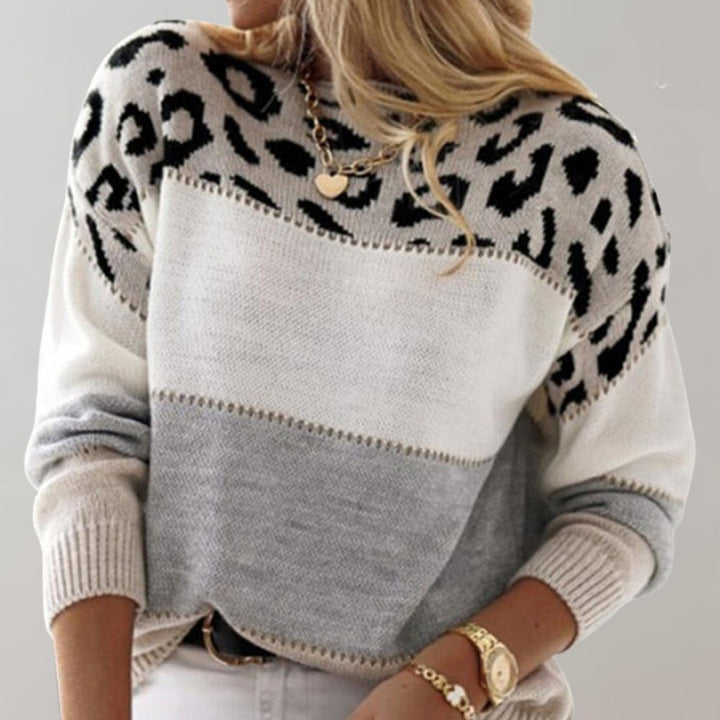 Aurelia - Leopard Print Casual Sweater
