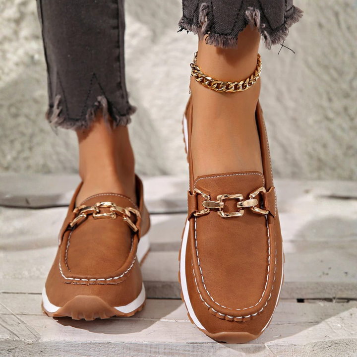 Brooke - Chain detail loafers