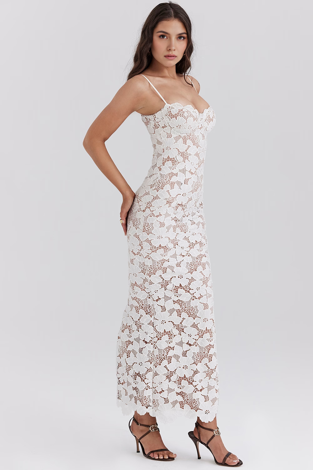 Mari - Midi Dress with Lace