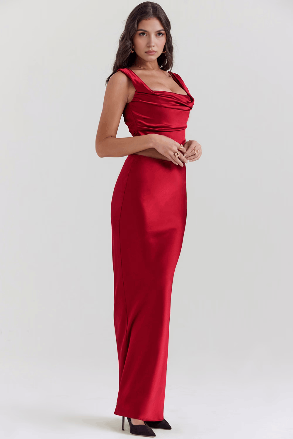 Ivelle - Cut-Out Dress with Slit