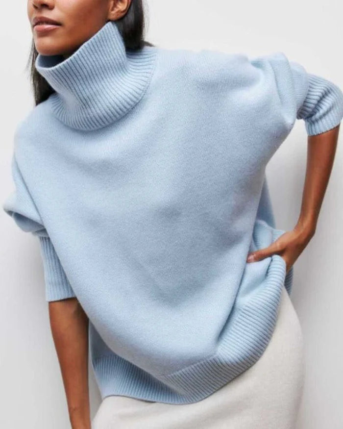 Blythe - Elegant Knitted Roll Neck Sweater
