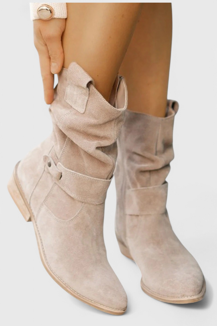 Ninette - Classic Suede Ankle Booties