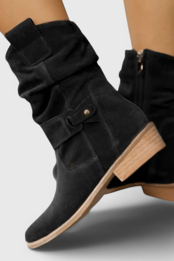 Ninette - Classic Suede Ankle Booties