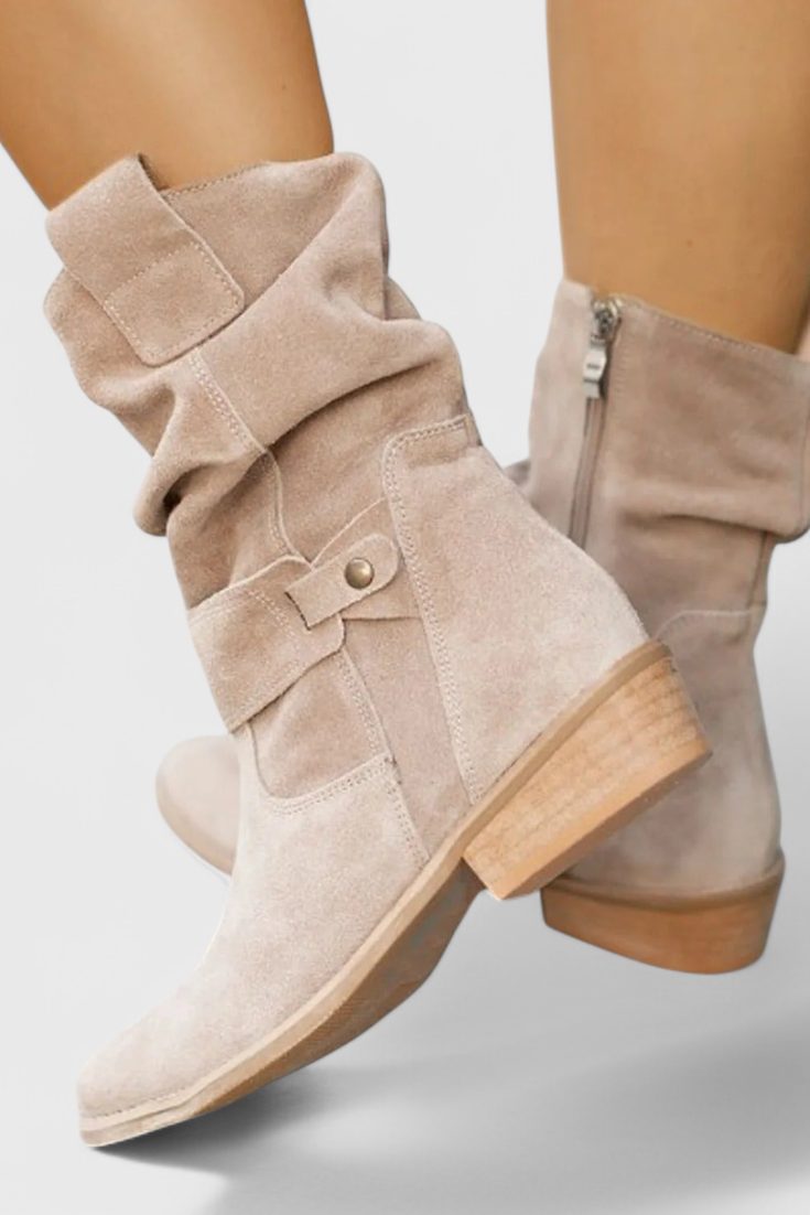 Ninette - Classic Suede Ankle Booties