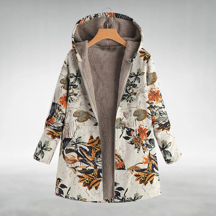 Adeline - Elegant Floral Fleece Jacket