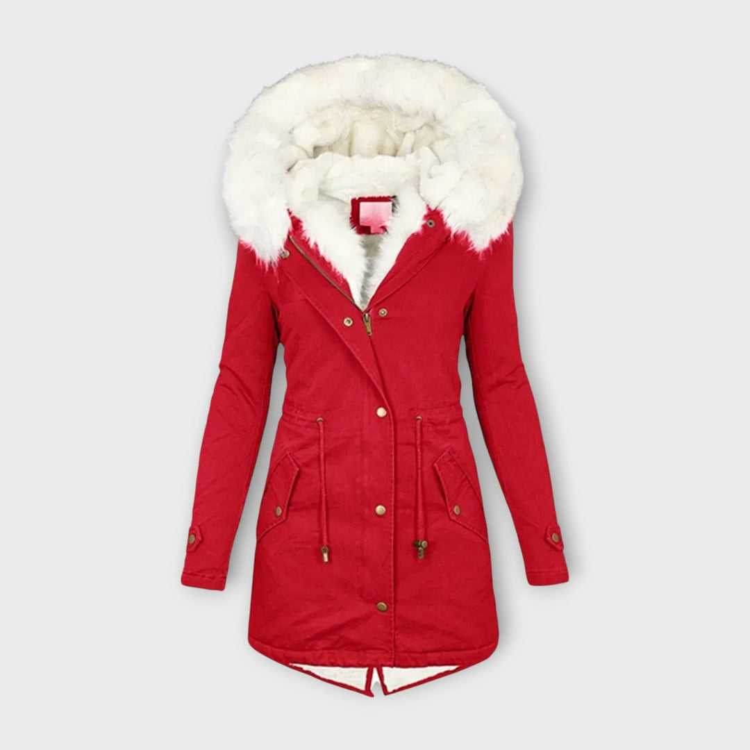 Eveline - Insulated Waterproof Winter Coat with Fur Lining