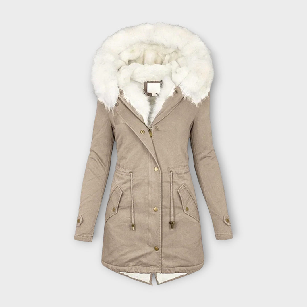 Eveline - Insulated Waterproof Winter Coat with Fur Lining