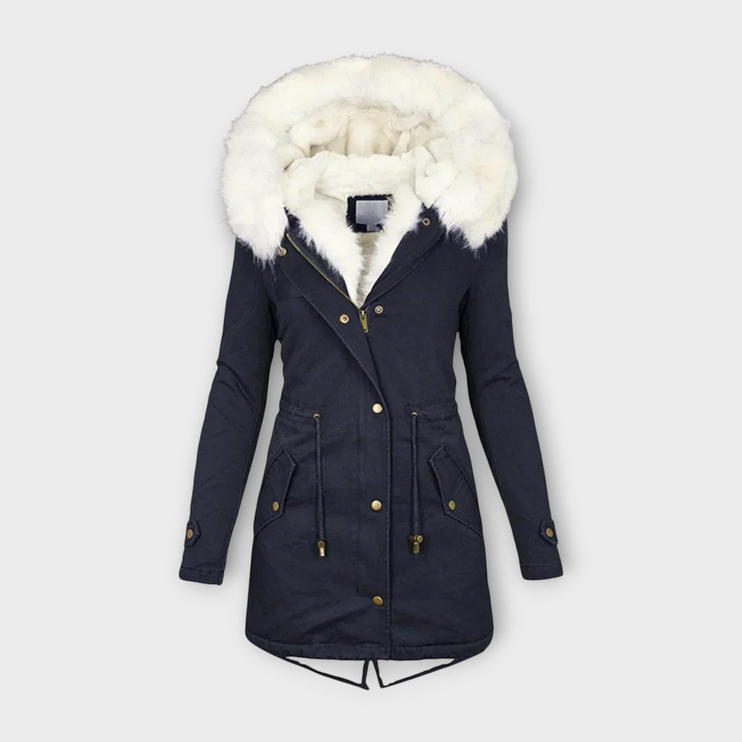 Eveline - Insulated Waterproof Winter Coat with Fur Lining