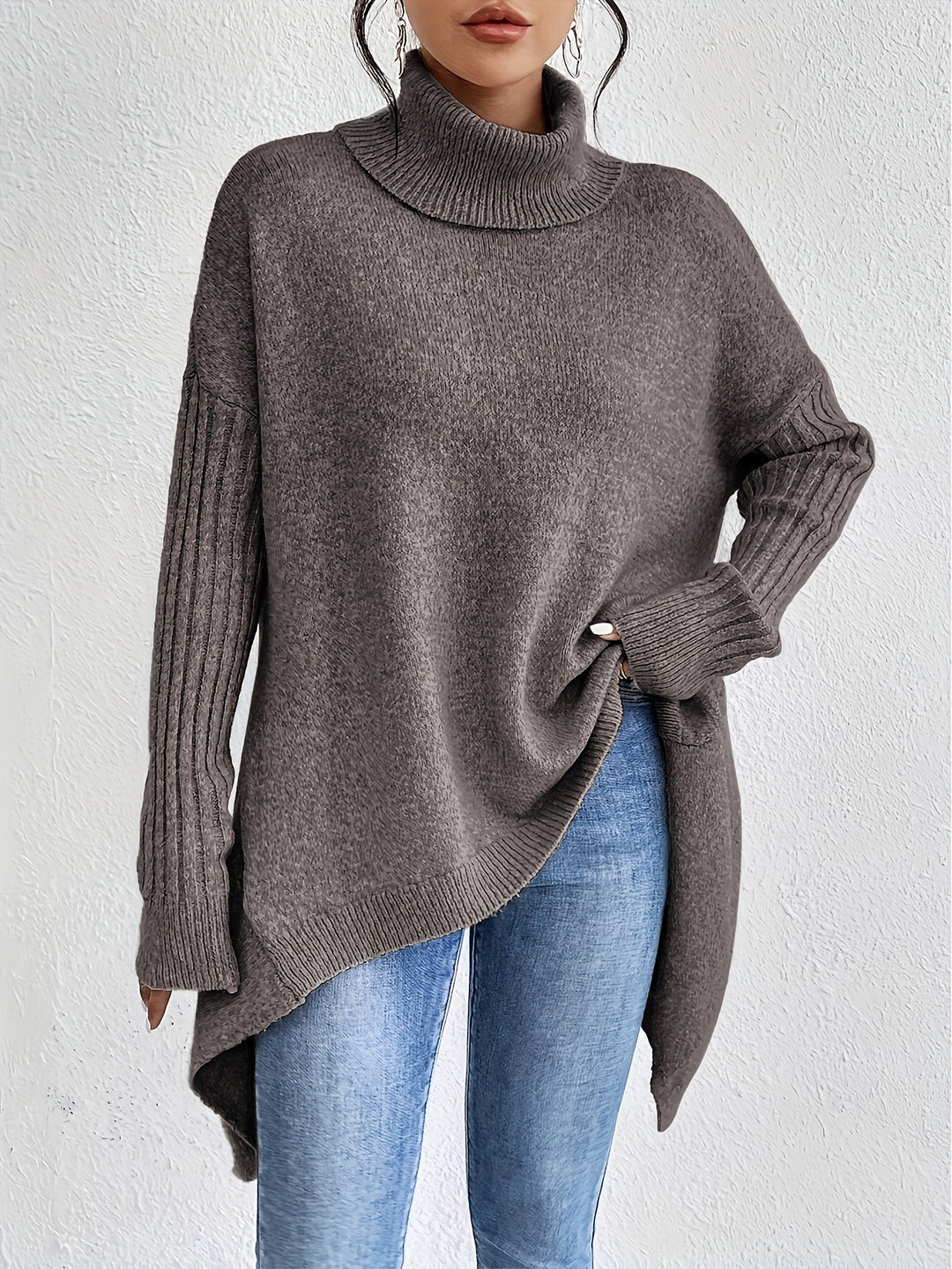 Priscilla - Oversized Turtleneck Sweater