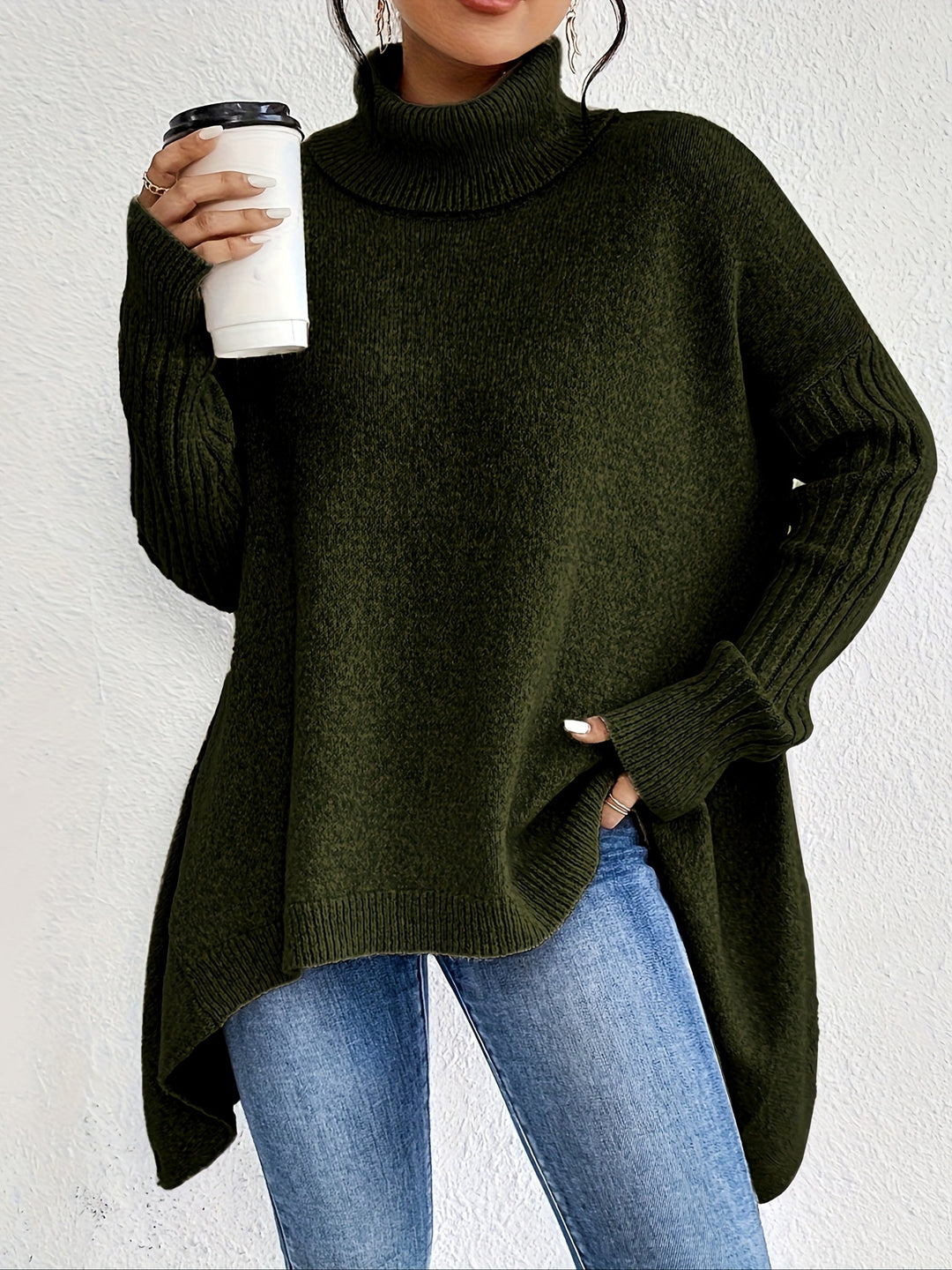 Priscilla - Oversized Turtleneck Sweater