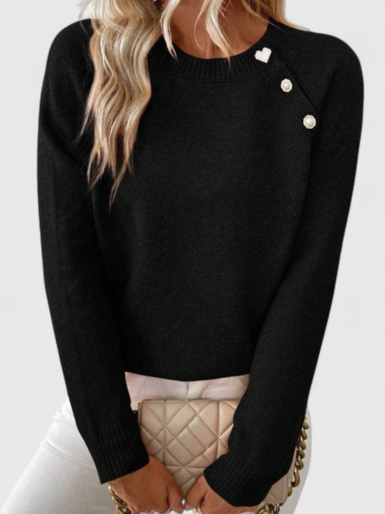 Arielle - Button knit top