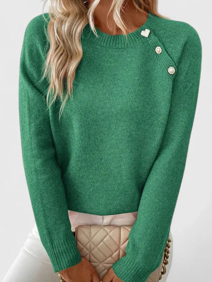 Arielle - Button knit top