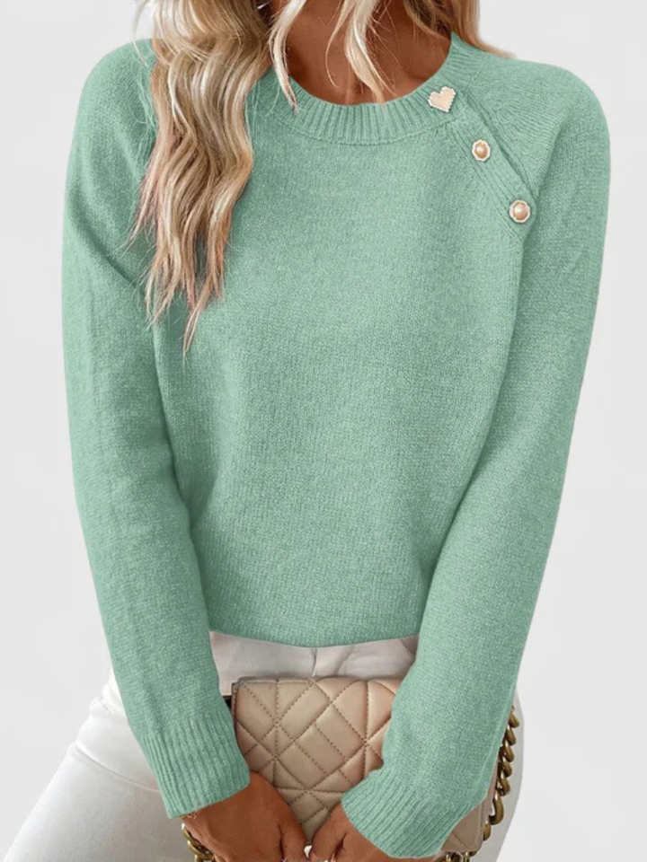 Arielle - Button knit top