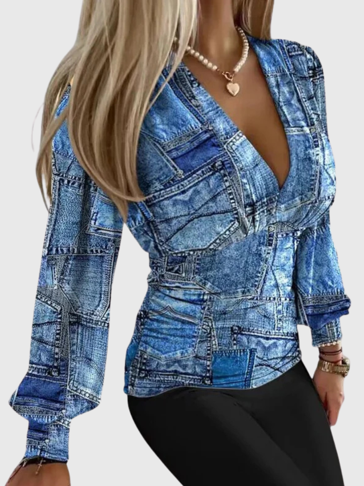 Amelie - V-neck blouse