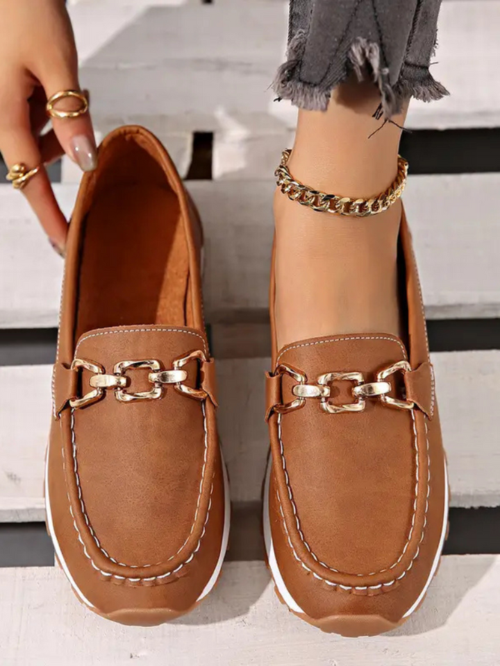 Brooke - Chain detail loafers