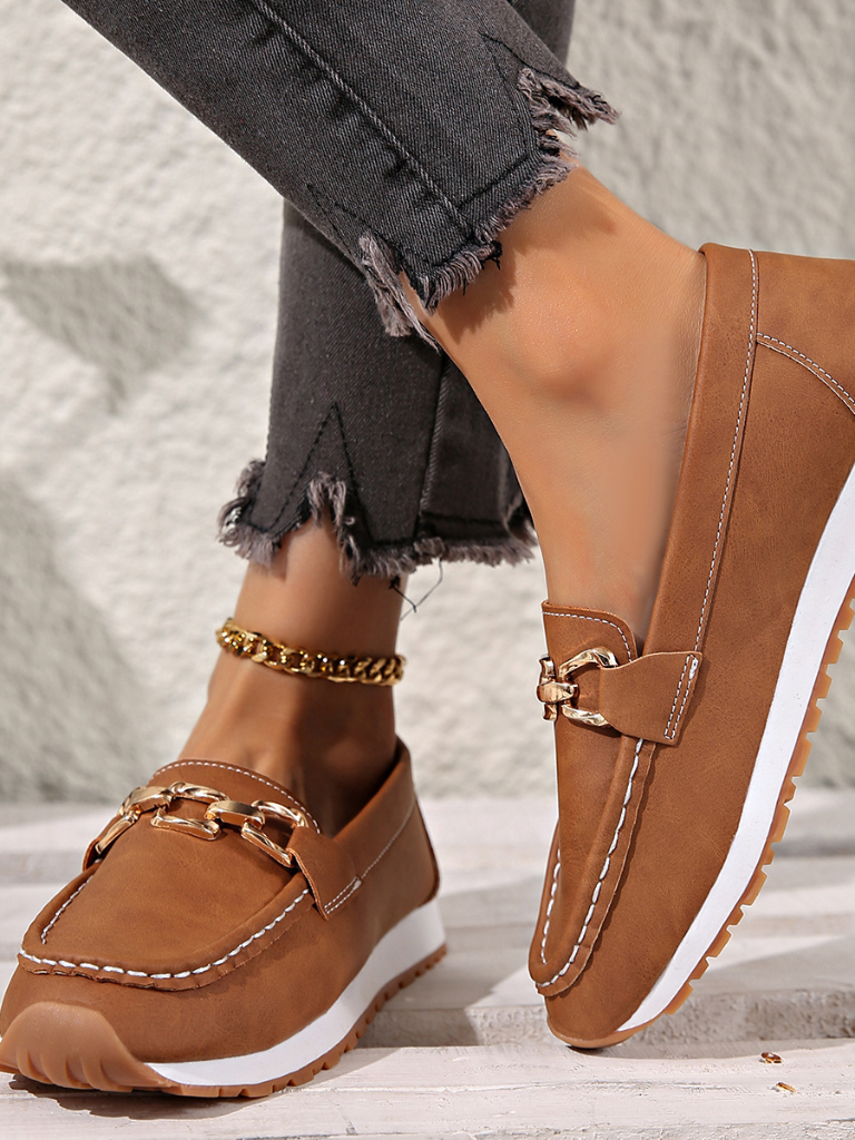 Brooke - Chain detail loafers