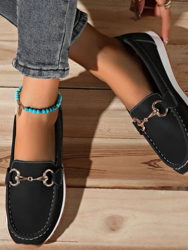 Brooke - Chain detail loafers