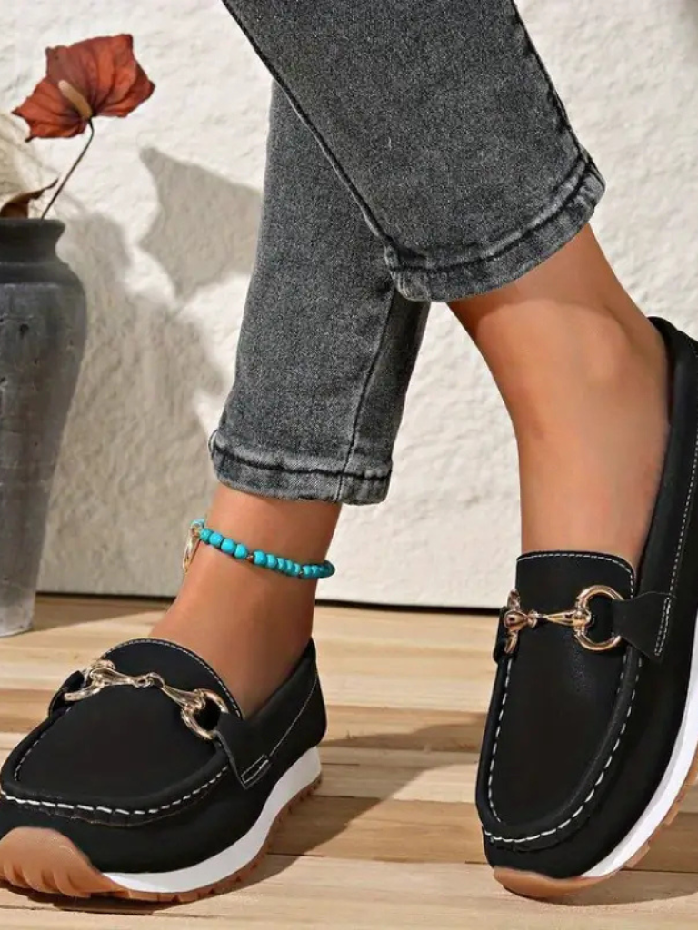 Brooke - Chain detail loafers