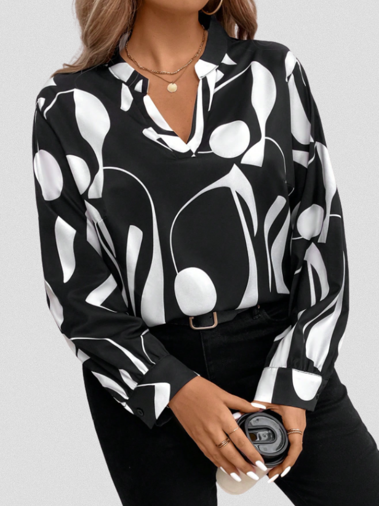 Isolde - Satin look blouse