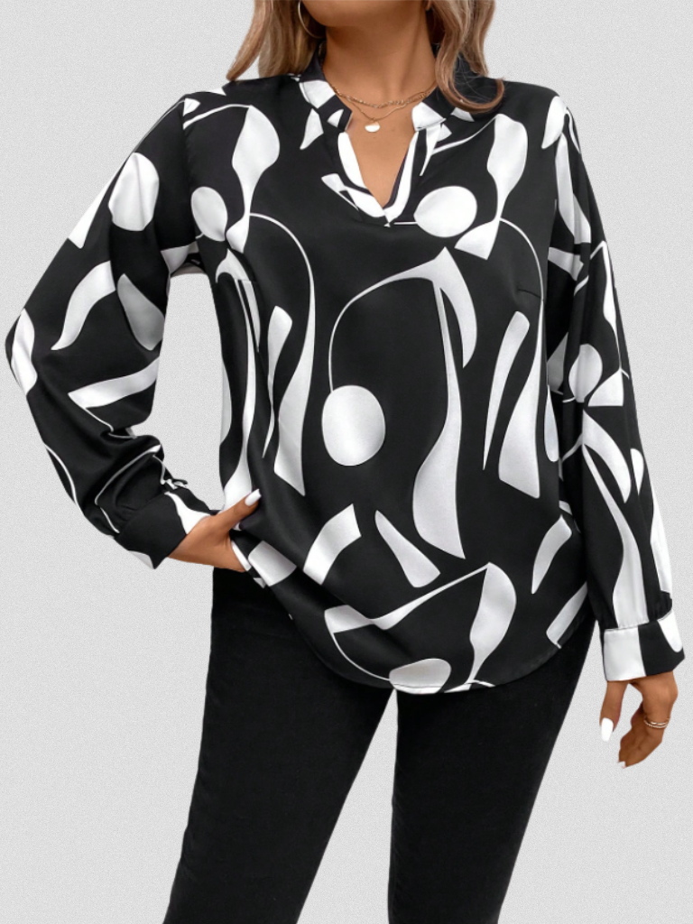 Isolde - Satin look blouse