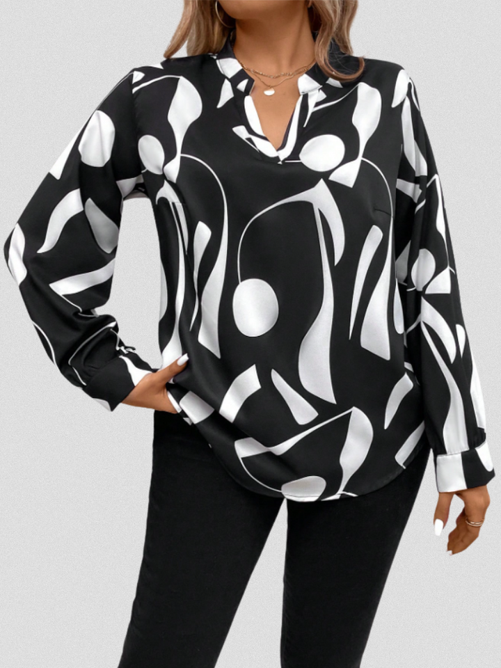 Isolde - Satin look blouse