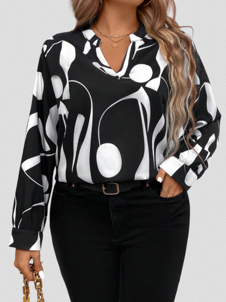 Isolde - Satin look blouse