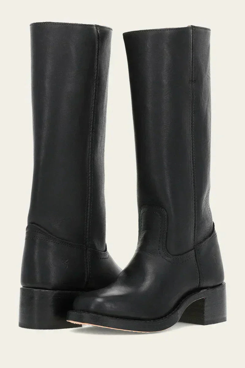 Mabel - Knee-High Boots with Slim Fit and Structured Sole