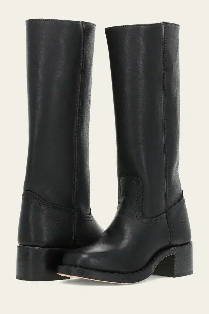 Katerina - Knee-High Boots with Slim Fit and Structured Sole
