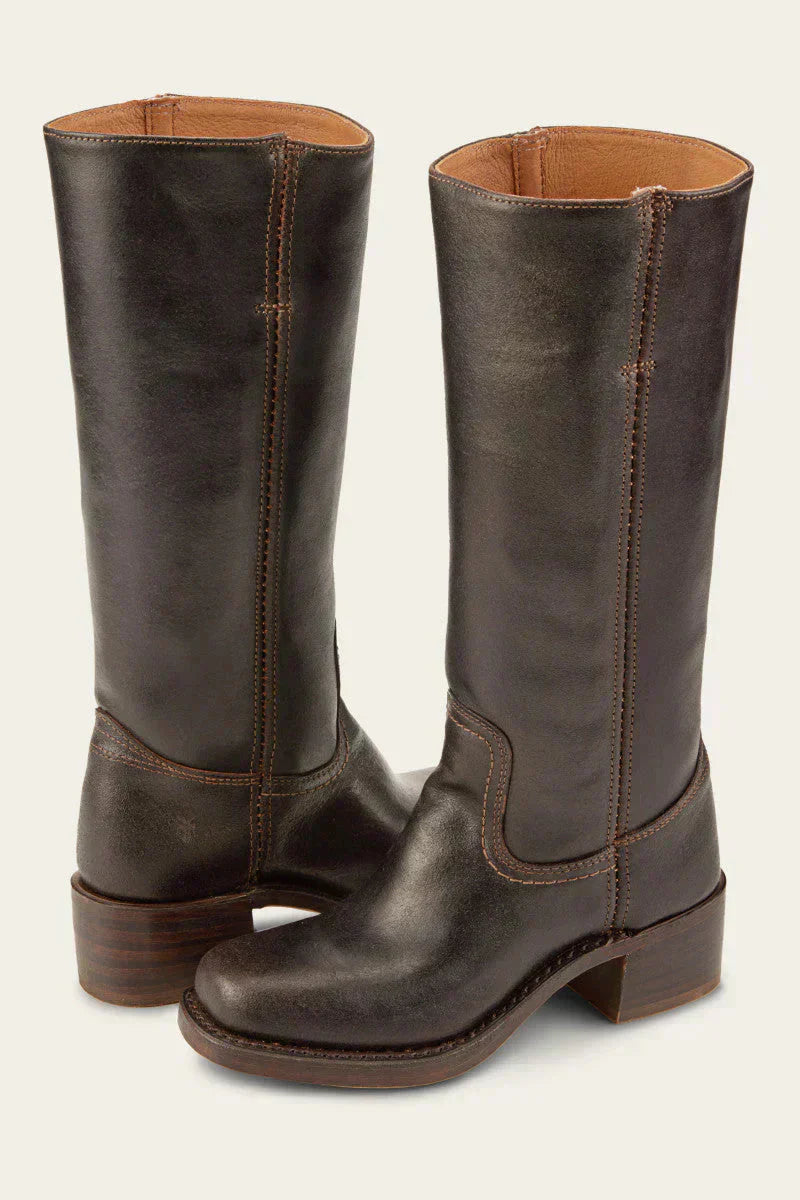 Katerina - Knee-High Boots with Slim Fit and Structured Sole
