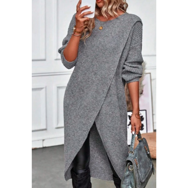 Mia - Wrap knit dress
