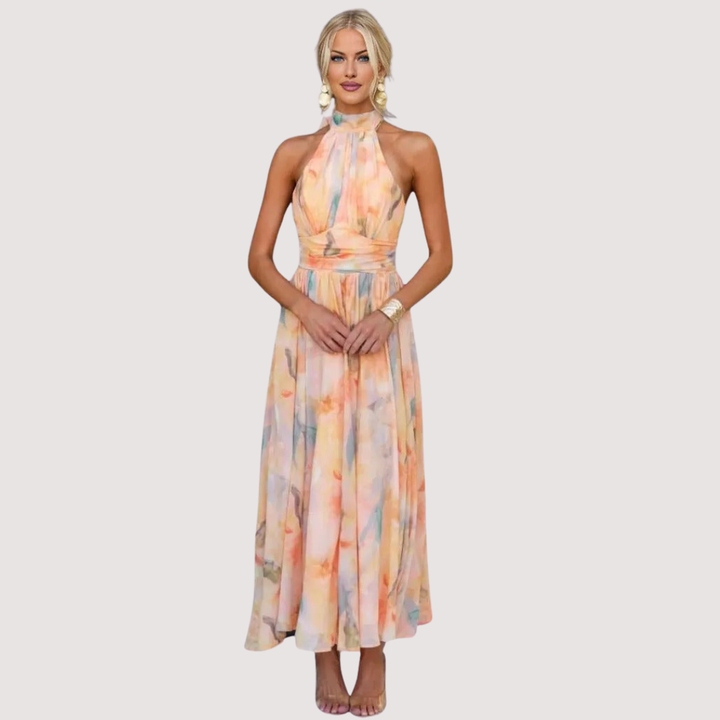 Peach - Flower Fress