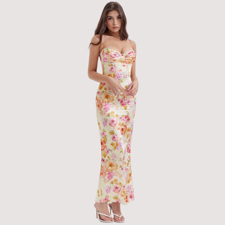 Roseau - Floral Satin Dress