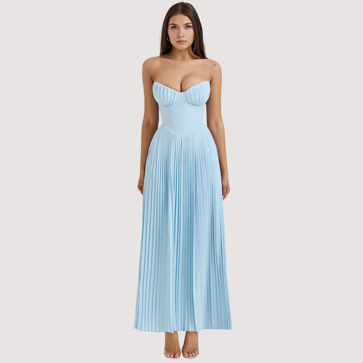 Kalinda - Elegant Pleated Dress