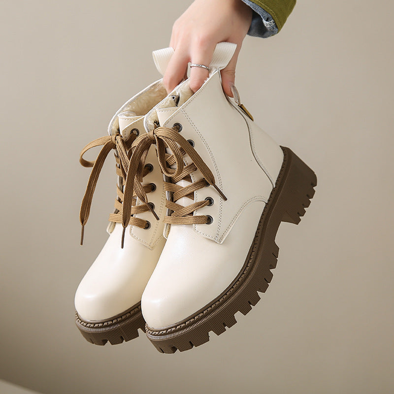 Elisa - Lined Combat Boots