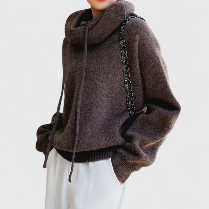 Genevieve - Cozy Knit Hoodie
