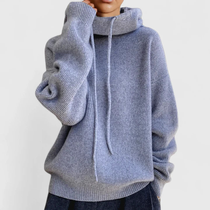 Genevieve - Cozy Knit Hoodie