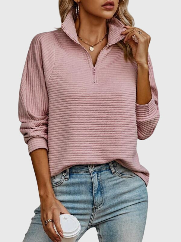 Kaia - Elegant Half-Zip Sweater